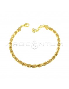 Yellow gold plated rope...
