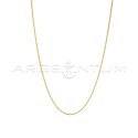 Collana maglia twist placcata oro giallo in argento 925