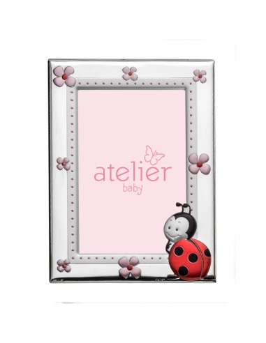 Atelier Portafoto con coccinella rosa linea Baby