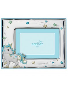 Atelier Photo frame with baby blue unicorn