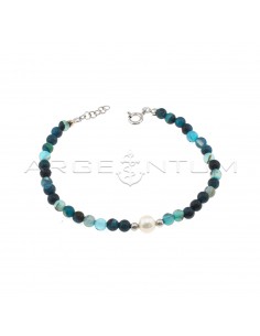 Agate ball bracelet with...