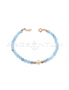 Blue agate ball bracelet...
