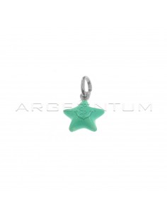 Green enamelled paired star...