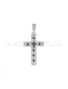 White zircon cross pendant...