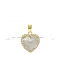 Heart pendant in mother of...