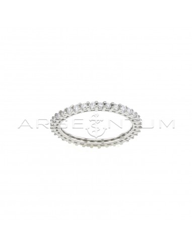 Eternity ring with 2 mm white zircons...