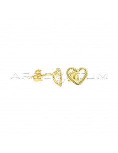 Yellow gold plated heart...