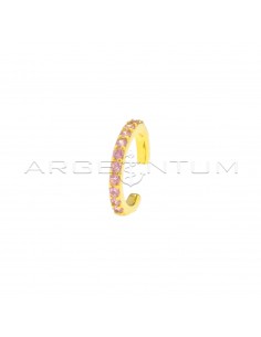 Circle ear cuff with yellow...