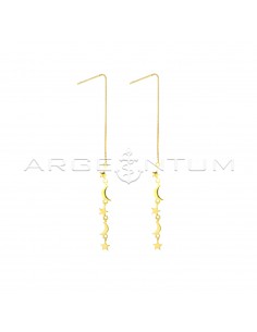 Up and down earrings with...