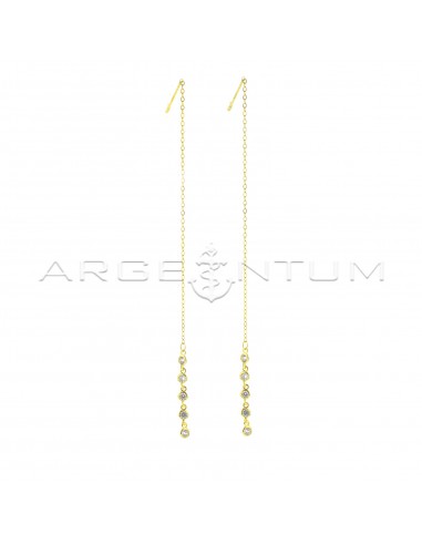 Rising earrings with forced link...