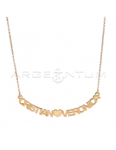 Diamond-coated rolò necklace with...