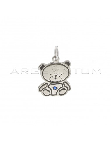 Teddy bear pendant engraved with...