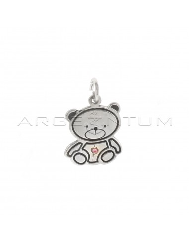 Teddy bear pendant engraved with...