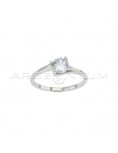 Solitaire ring with 5 mm...