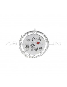 Round medal with engraved...