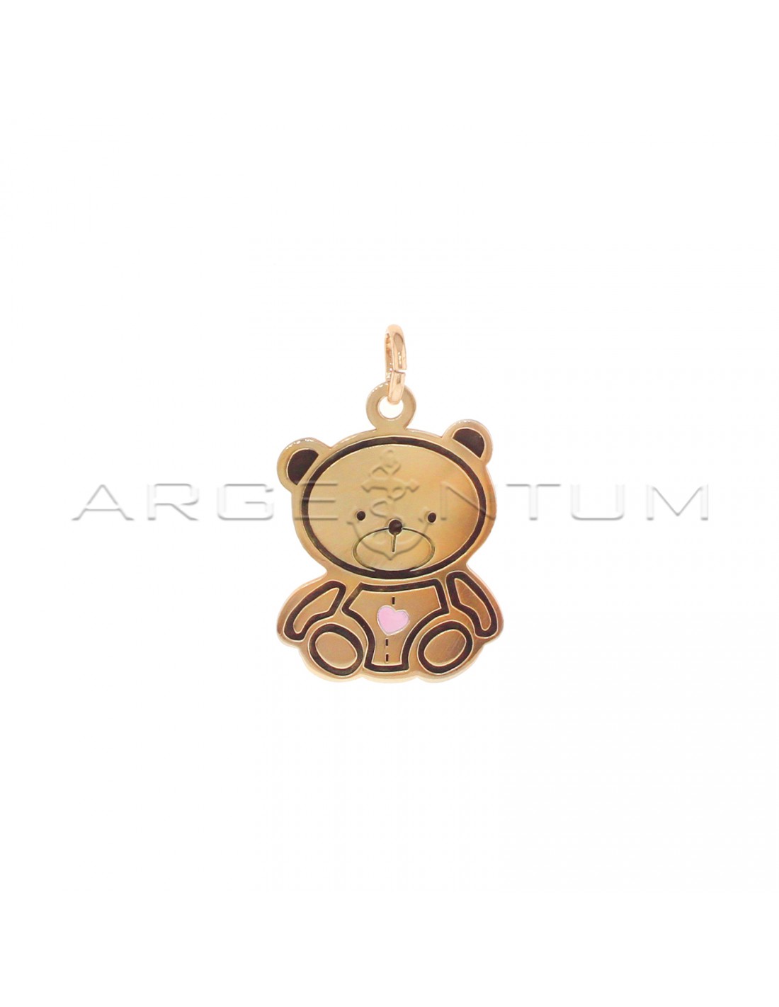 Classic Teddy Bear Charm Outline 34x20mm (1.3x0.8in) Pendant in .925  Sterling Silver - Walmart.com