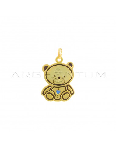 Teddy bear pendant engraved with a...