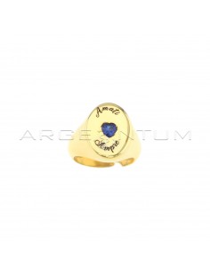 Pinky ring adjustable oval...