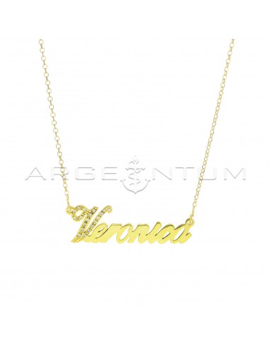 Diamond-coated rolo link necklace...