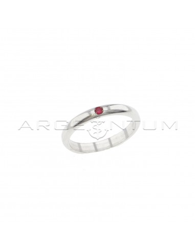 3.5 mm rounded wedding ring with...