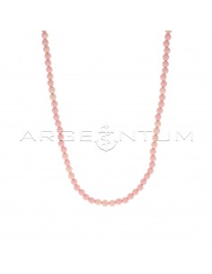 Ball necklace in pink coral...