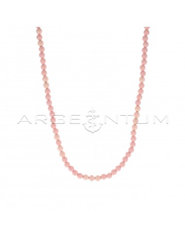Ball necklace in pink coral paste, ø...