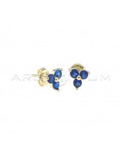 Yellow gold plated blue...