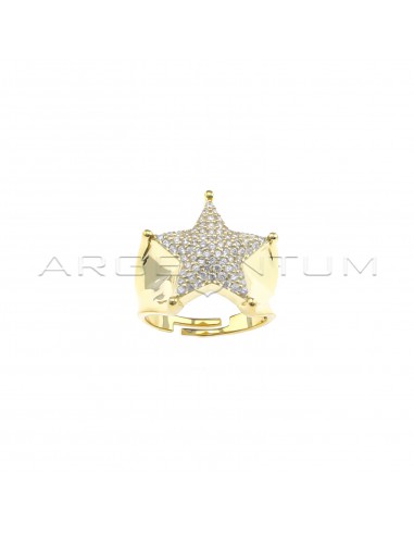 Adjustable ring with shaped stem and...