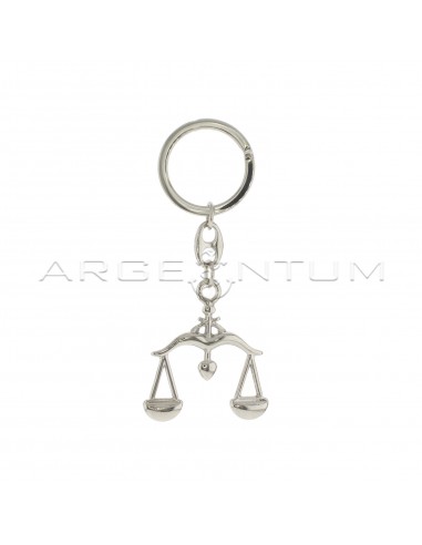 Libra metal keychain with brise and...
