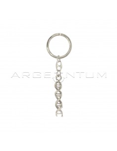DNA metal keychain with...