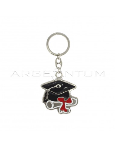 Metal keychain with parchment touch...