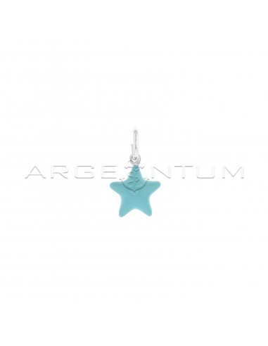 Star pendant paired with aquamarine...