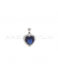 Blue heart zircon pendant...