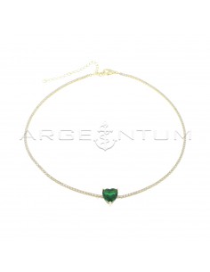 Tennis necklace with white...
