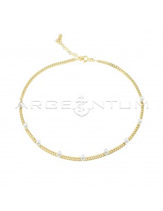 Curb link necklace with...