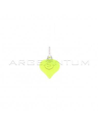 Yellow fluo enamelled paired heart...