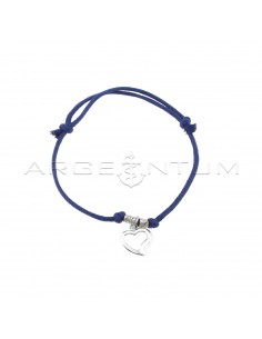 Blue cord bracelet with...