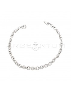 White gold plated rolo link...