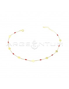 Forced mesh anklet with...