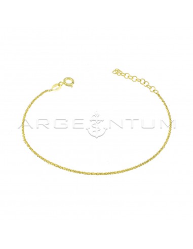 Yellow gold plated twist link...