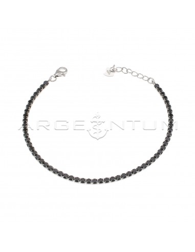 White plated tennis bracelet with 2.5...