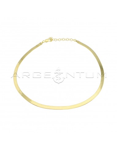 Yellow gold plated flat ear link...
