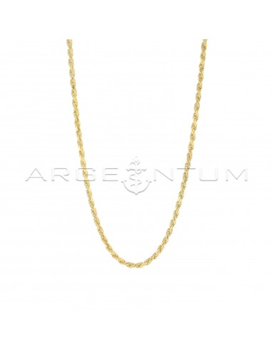 2.5 mm rope link chain. yellow gold...