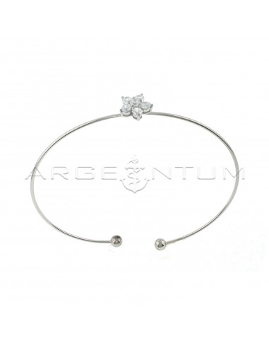 Rigid wire bracelet with central...