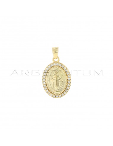 Miraculous satin medal pendant in a...