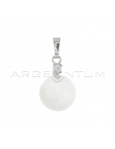 Pendant with pearl ø 14 mm and white...