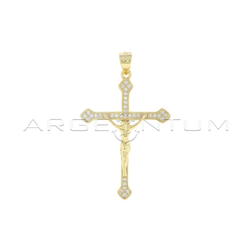 CIONDOLO A CROCE UOMO ARGENTO STERLING 925 ZIRCONI CUBICI CIONDOLO A CROCE UOMO ARGENTO STERLING 925 ZIRCONI CUBICI