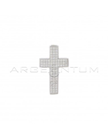 Cross pendant in white cubic zirconia...