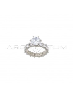 Eternity ring with white...