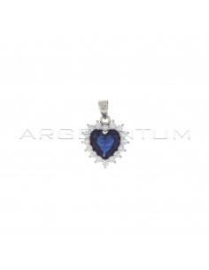 Pendant with blue heart...